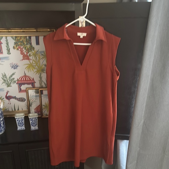 Sleeveless Rust Top - Picture 1 of 2